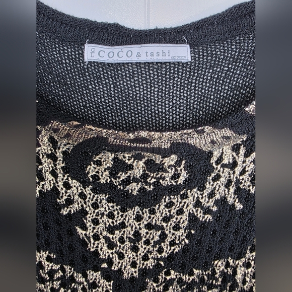 Art Deco Style Black tank Top by  Coco &Tashie Medium - Picture 10 of 13